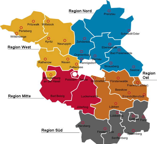 Image Map der Fördergebiete