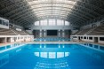 leere Schwimmbadhalle