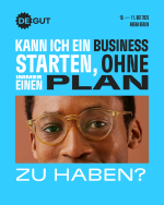 Banner mit Schriftzug: Kann ich ein Business starten, ohne einen Plan zu haben?