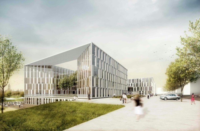 ILB-Neubau Projekt hinter dem Potsdamer Hauptbahnhof