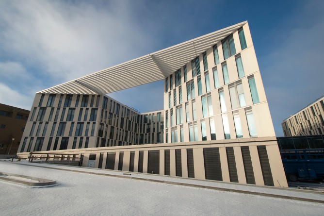 ILB-Neubau Ost-Ansicht im Januar 2017