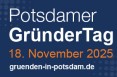 Frau steht vor einem Mann auf dem Bild und lädt ein zum GründerTag Potsdam am 18.11.2025 url gruenden-in-potsdam
