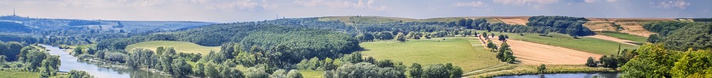 Landschaft Uckermark mit Fluß